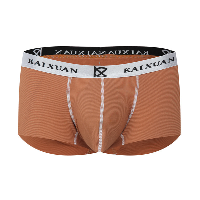 New men's underwear modal one-piece boxers low waist unlimited solid color pants no seam men's boxers