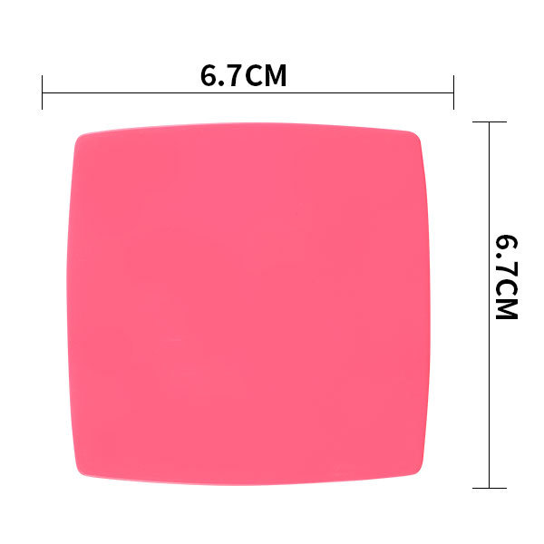 Nuevo producto plegable simple cuadrado con espejo cosmético de plástico, logotipo imprimible, mini espejo portátil al por mayor.