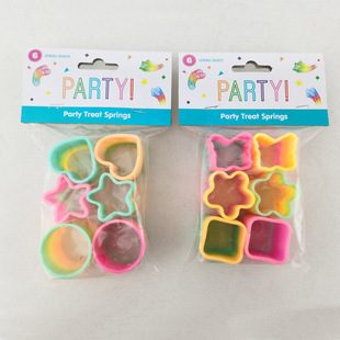 Small size Taiwan color multi-shape rainbow circle mixed color colorful Taiwan color shape transparent color rainbow circle toy gift