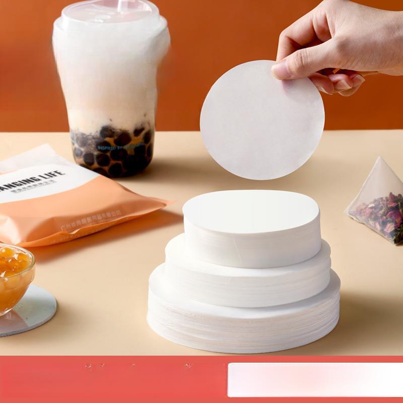 D milk tea leak-proof paper disposable sealing paper for packaging cups, easy to use and durable