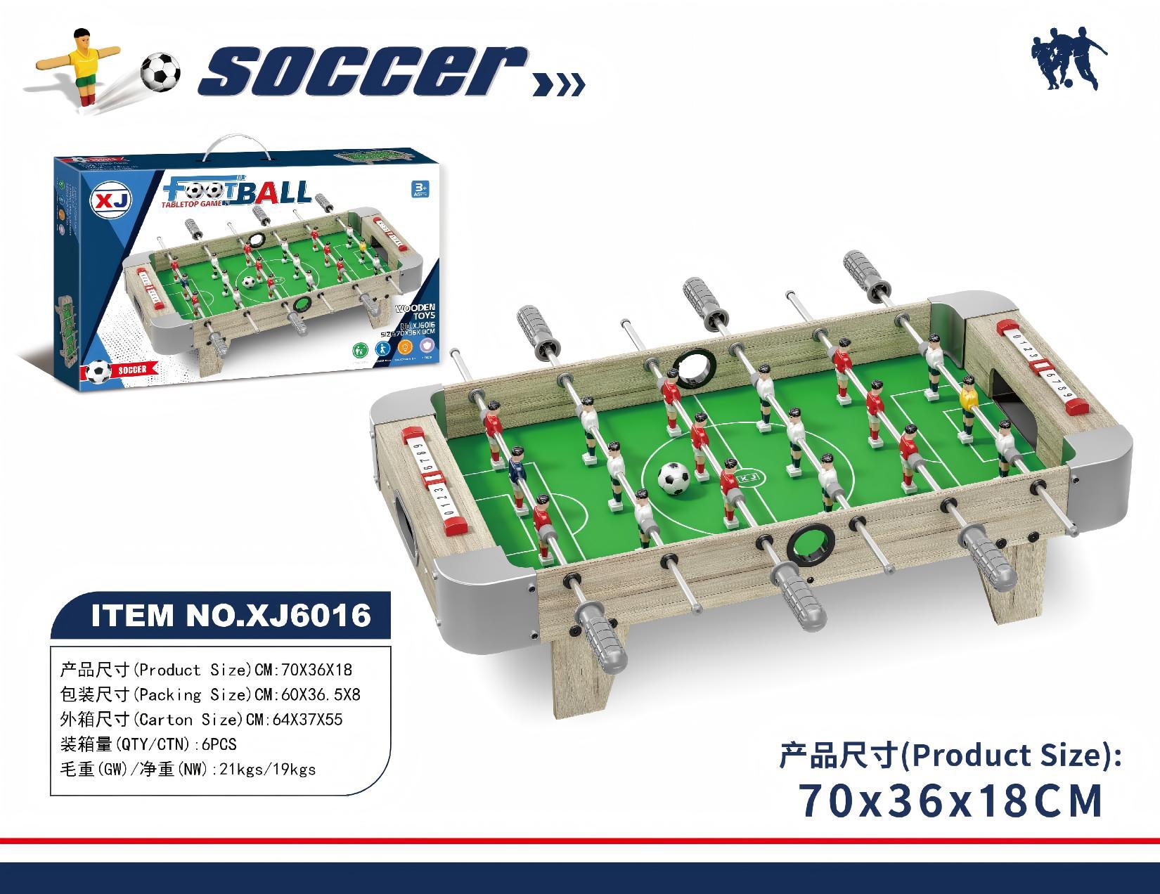 Mesa de fútbol infantil competitivo transfronterizo de cuatro golpes de seis golpes de mesa de fútbol de mesa para dos jugadores contra la mesa de batalla juguetes interactivos de ocio para padres e hijos