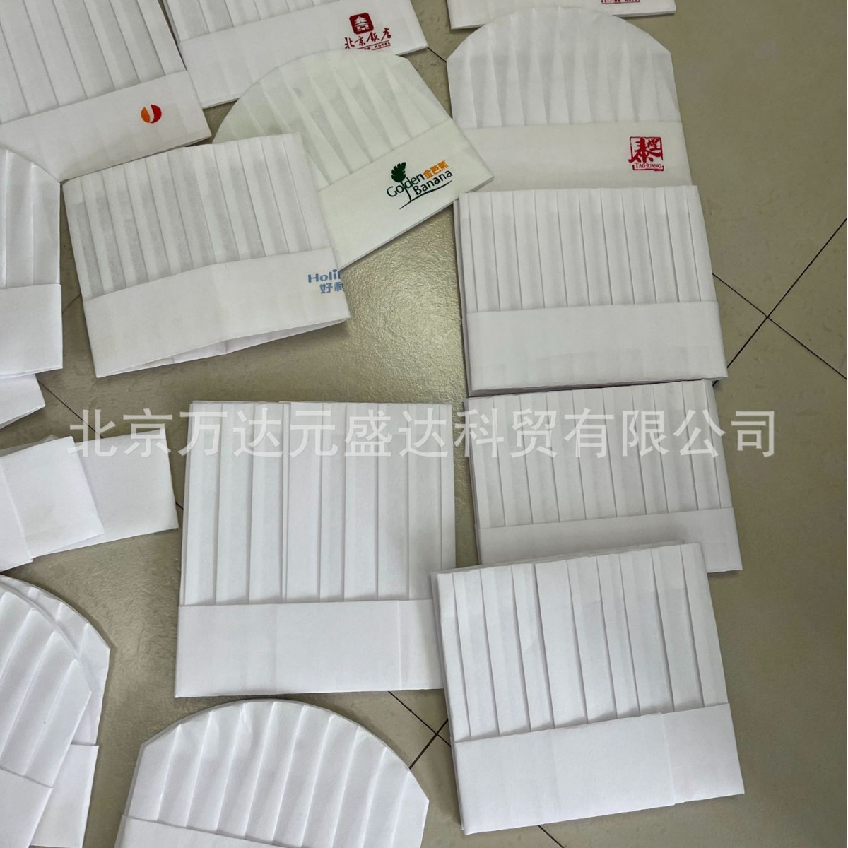 酒店无纺布厨师帽 120克加厚厨师帽