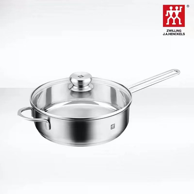 독일 Zwilling Twin Nova III 24cm 스테인레스 스틸 플랫 프라이팬 스테이크 팬 40127-240