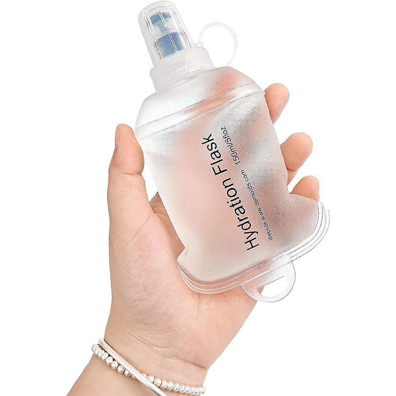Folding Soft Water Bottle Tpu Marathon Large Capacity Cycling Mountaineering Hiking Running Soft Water Bottle Ready for Portable