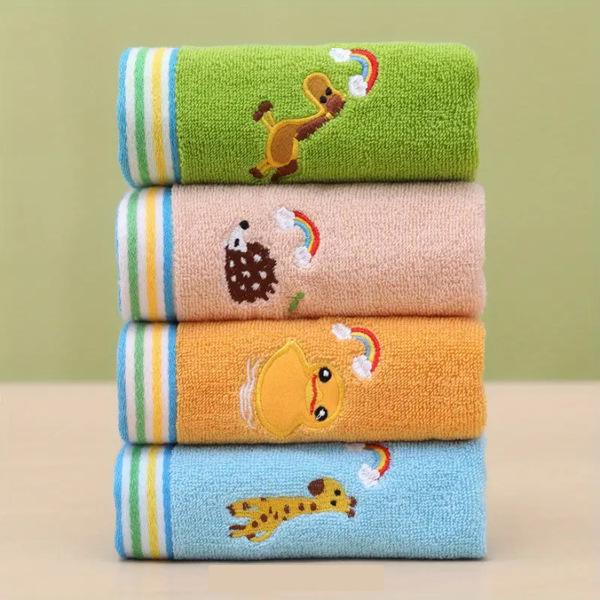 cotton children's soft cartoon towel for home use for kindergarten