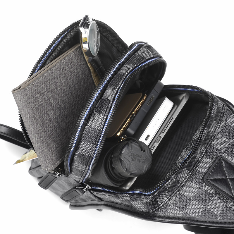 Chuongkaiye genuino productos pecho bolsa hombres nuevo negocio mensajero bolsa moda hombro bolsa gran capacidad casual hombro bolsa