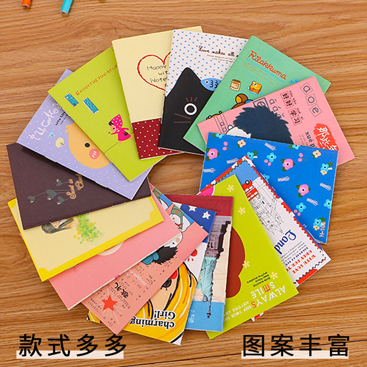 Creativo papelería Diario del estudiante lindo premio de dibujos animados Bloc de notas portátil pequeño cuaderno de copia suave fábrica al por mayor