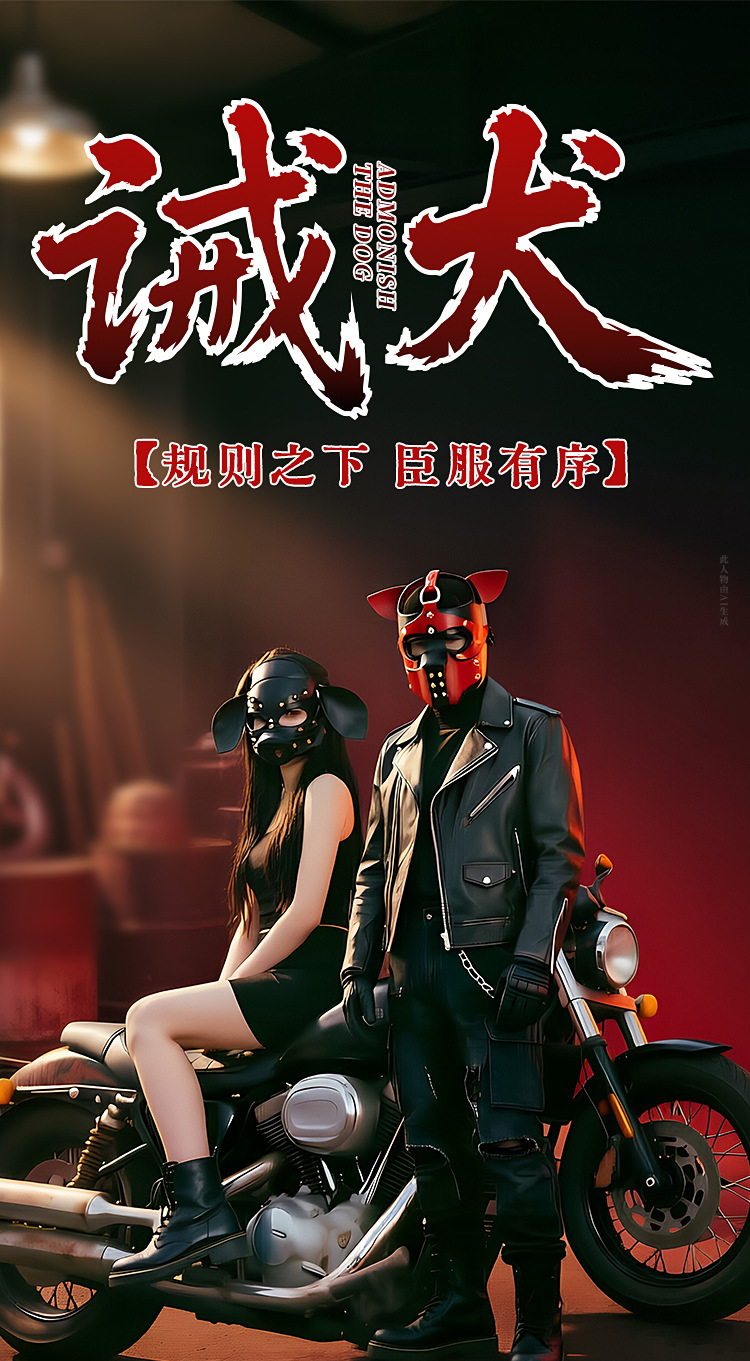 Jiuai SM Couple Props Fun Set with Metal and Leather Wearable Eye Mask Headgear — detail image 11
