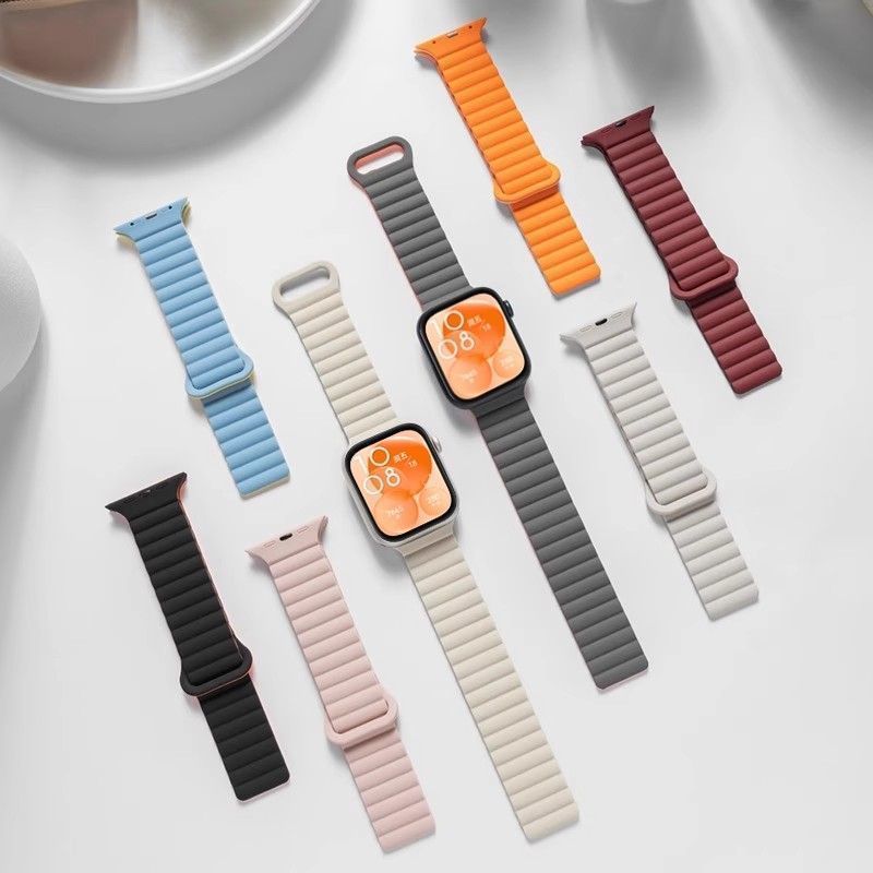 Nuevo adecuado para Huawei fit3 correa de reloj de pulsera de reloj inteligente deportivo de silicona de bucle de succión magnética de silicona fit2 verano