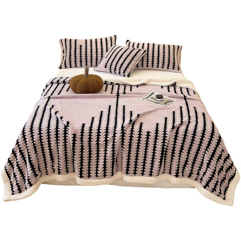 Invierno de cordero mantas de cachemira gruesas mantas de coral de oficina siesta de lana de leche mantas de sofá sopa pequeña edredón