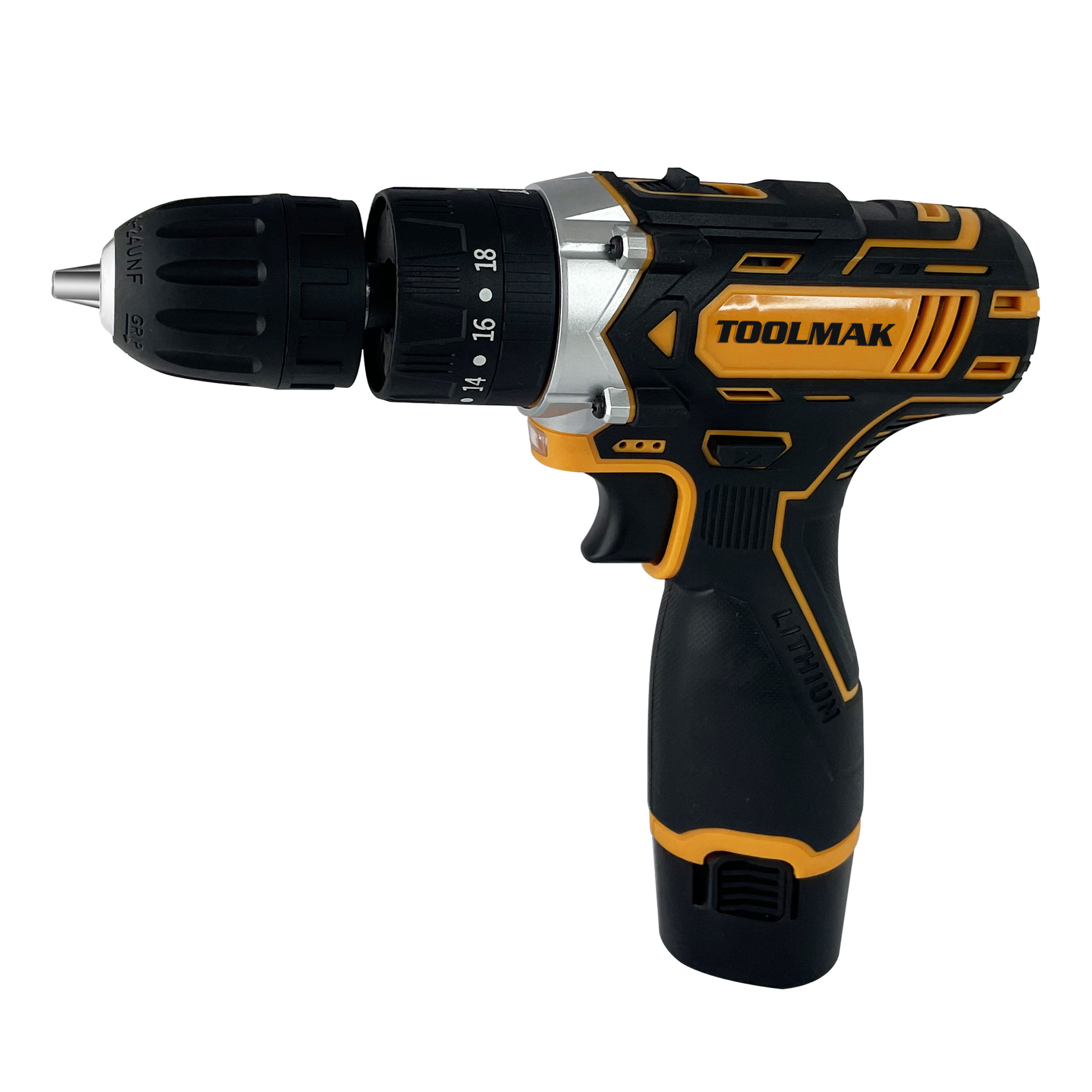 有刷黄色12V手电钻转家用电钻充电式工具锂电多功能冲击手枪钻