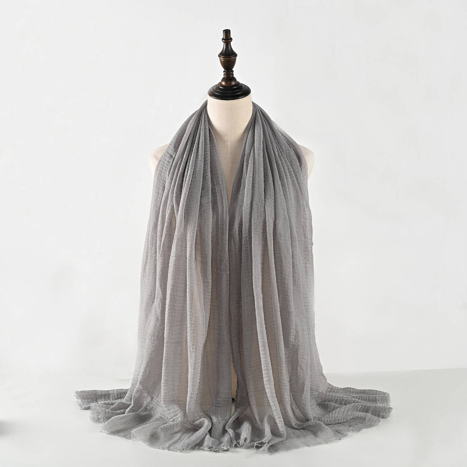 150g Weight Silk Scarf Classification Holiday, Daily Occasion Cotton Material Solid Color Pattern Spring&Summer Season Women's Gender Vacation, Simple Style Style Women's Vacation Simple Style Solid Color Cotton Silk Scarf 9