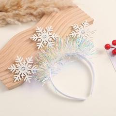 越境児童の白い雪のスパンコール新年のカチューシャクリスマスの祝日の舞台のショーの道具のパーティーは頭を飾って飾ります。