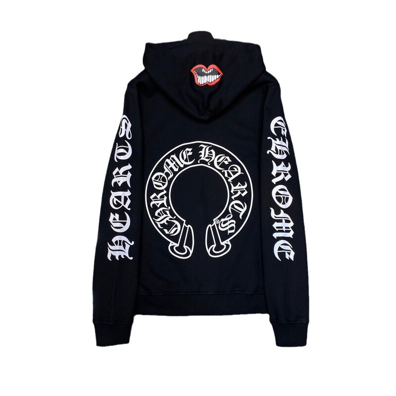 Chrome Heart Hoodie 克罗伈十字架连帽卫衣跨境宽松男女拉链帽衫|undefined