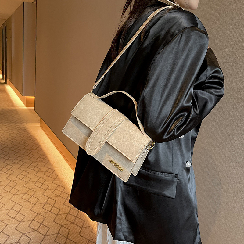 Bolso transfronterizo para mujer, textura de alta gama, diseño de nicho, bolso de hombro, tendencia de moda, bolso de mensajero simple casual de todo fósforo