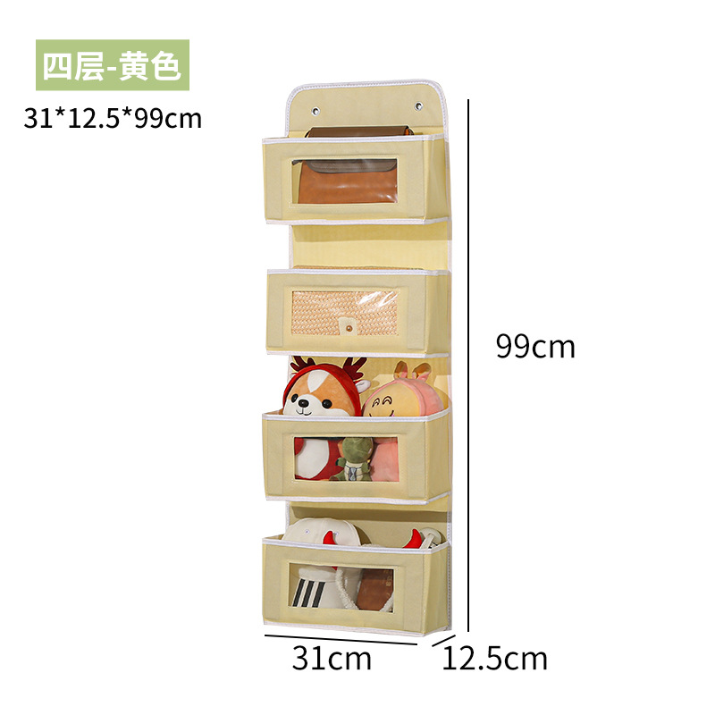 Nueva puerta transfronteriza de varias capas, bolsa para colgar en la parte trasera del dormitorio, bolsa de acabado de juguetes, ropa interior para colgar en la pared, almacenamiento en capas