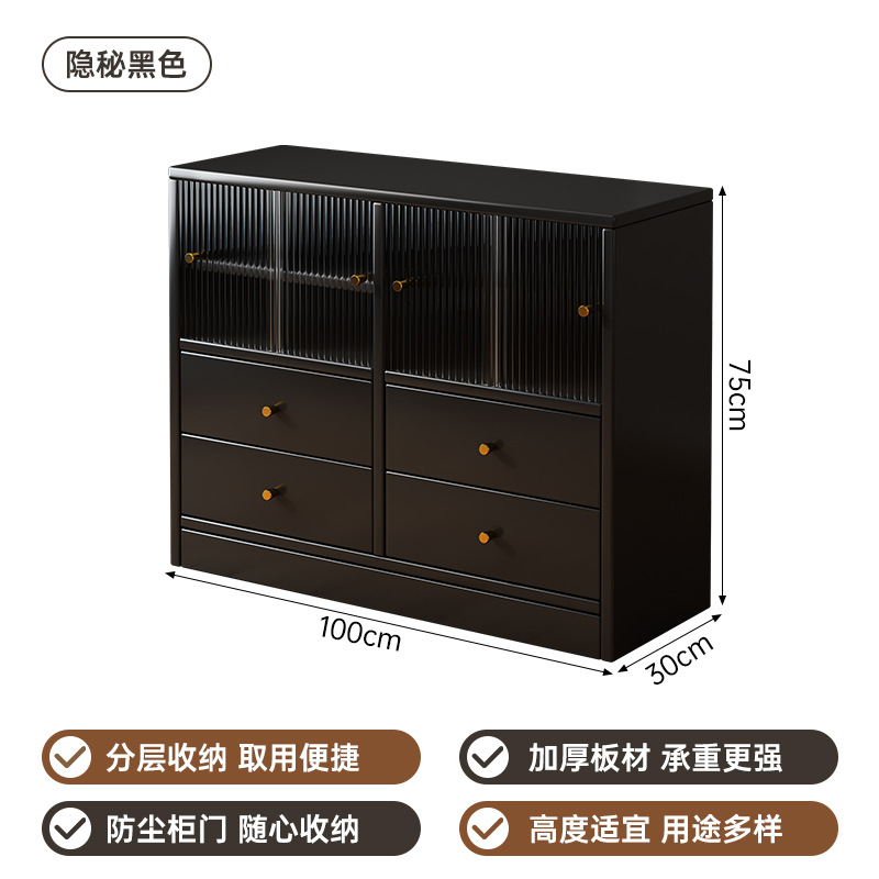 Gabinete de madera sólida Gabinete de té Gabinete de sala de estar Gabinete combinado contra la pared División de comedor Gabinete de almacenamiento Gabinete de cajón Estante de almacenamiento