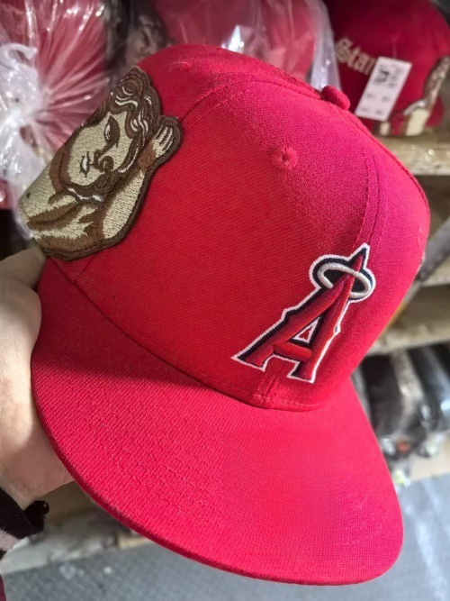 2025 新ホット販売クロスボーダー外国貿易 AA エンジェルビッグヘッド刺繍野球立体パターンフラットつばサイズ帽子|undefined