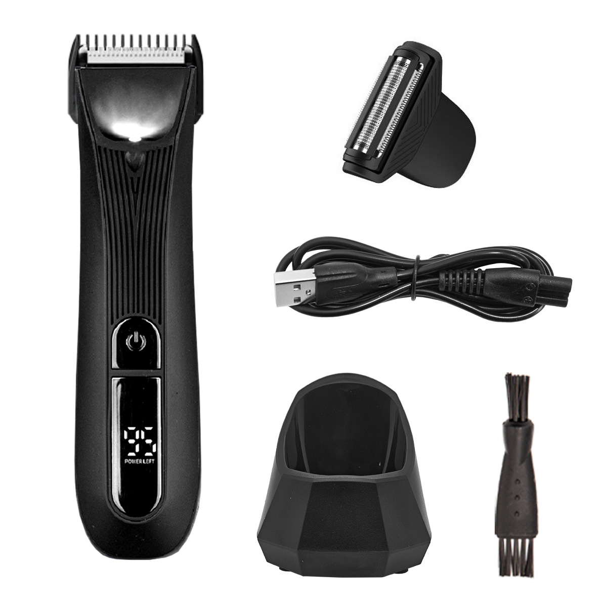 La nueva afeitadora para hombres de Amazon muestra la potencia de la cortadora de vello corporal de las axilas íntimas recargables image 6