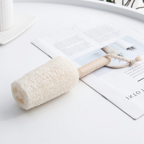 Supplies Loofah Wooden Handle Can Loofah Cup Brush Cup Brush Ball Daily Necessities Household Utensils Cleaning Brush Steel