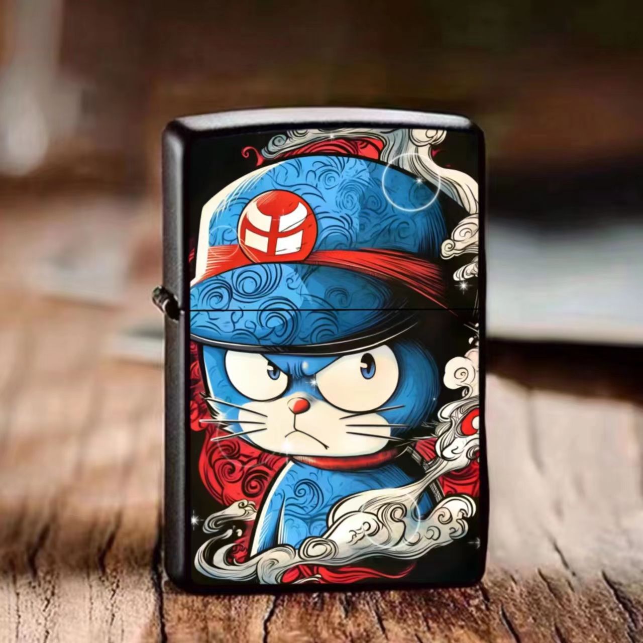 可爱哆啦a梦煤油打火机砂轮卡通创意老式滑轮网红同款耐用高级感