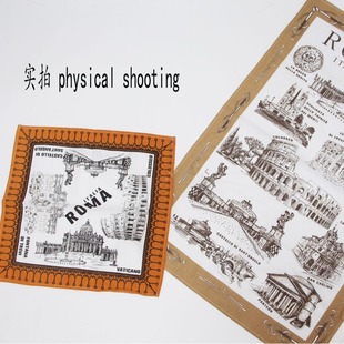 Amazon cross-border ultra-fine tea towel tea ceremony tea cloth wholesale cotton absorbent lint-free thickened Paris Tower, France