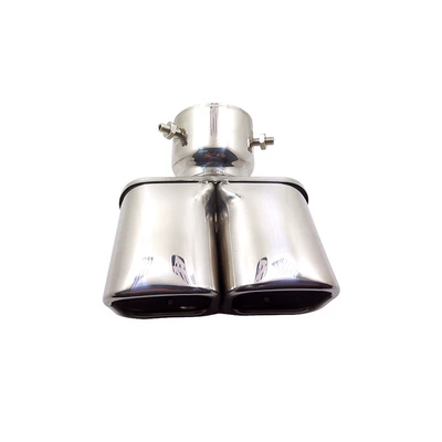 Applicable to 16-18 TOYOTA landland cooluze 150 series Prado double outlet car exhaust pipe (Exhaust pipe) - silver