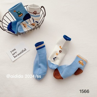 Aidida new children's socks spring and summer student socks baby socks New
