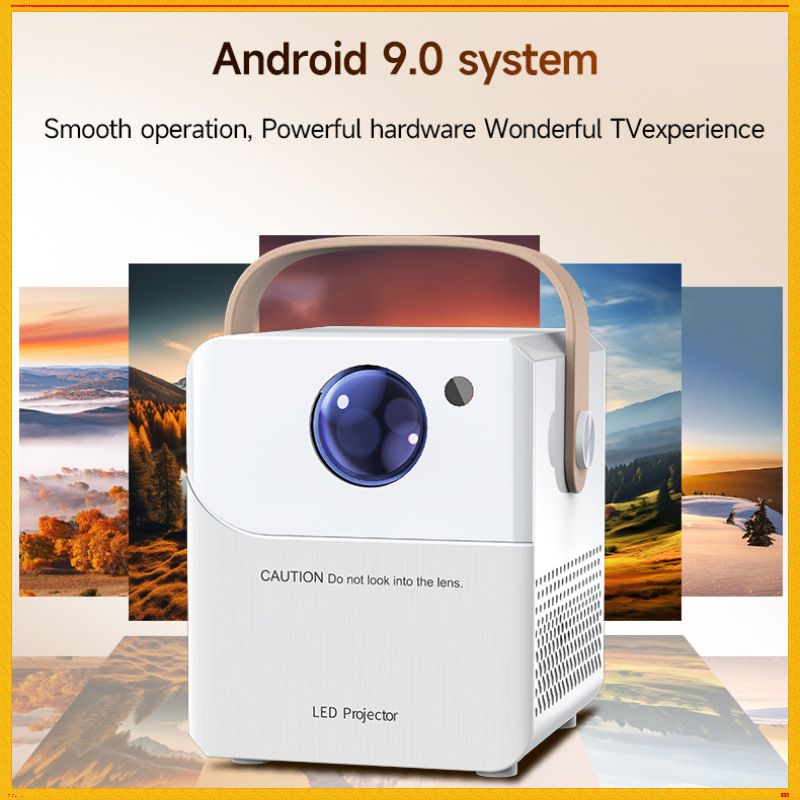 Foreign Trade Household HDMI High-Definition Projector Portable Electric Focus Projector Wifi Mobile Phone Screen Mirroring 720P