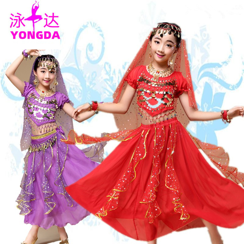 Yongda Jiayi Children's Indian Dance Performance Suit June 1 Dance Performance Suit Girls' Children's Belly Dance Performance Suit Yongda Jiayi Children's Indian Dance Performance Suit June 1 Dance Performance Suit Girls' Children's Belly Dance Performance Suit