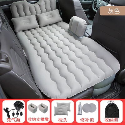 Trunk Air Mattress, Vehicle-mounted inflatable bed - gray-dreamer-rear-seat-cat-headrest