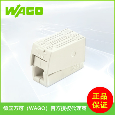 德国万可wago原厂正品 224-112导线连接器 2线照明器具用连接器