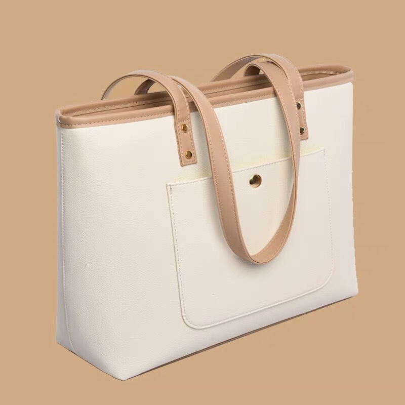 Cross-Border Tote Computer Bag Shoulder Women's Briefcase 1314inch 15.6inch Large Capacity Laptop Bag Anti-Seismic