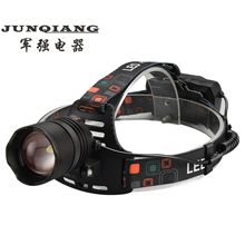新款LED强光远射P50头灯 大透镜 变焦usb充电户外骑行头戴式 头灯