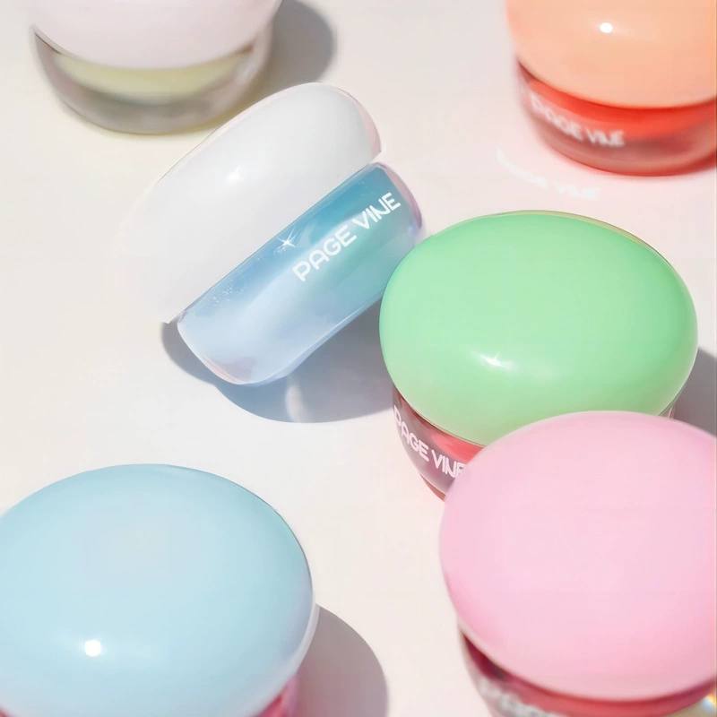 Lip Balm Jar, Smooth Moisturizing Lip Gloss with Mirror Effect, 5 g, Multi-Color