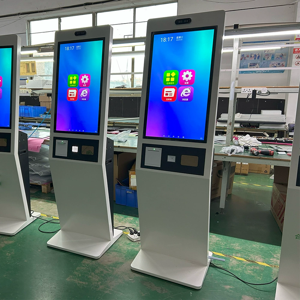 32inch 43inch Терминал самообслуживания, телефонный аппарат, машина для очереди, вертикальный сенсорный моноблок, печать с распознаванием лиц