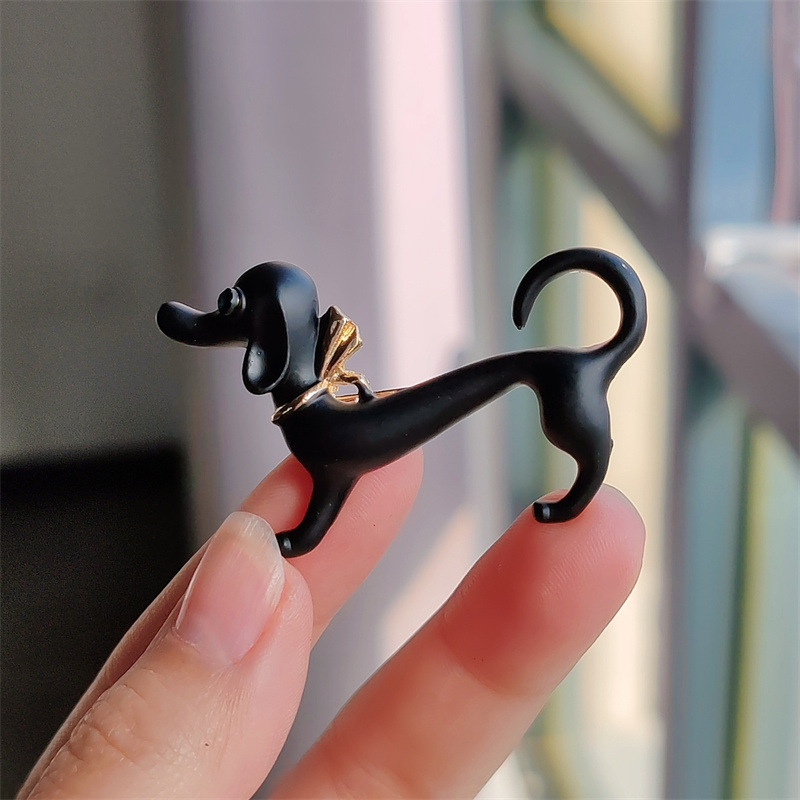 11g Weight Zircon Inlay Material Brooches Classification Daily Occasion Alloy Material Dog Pattern Unisex Gender Enamel, Plating, Inlay Design IG Style, Cute Style IG Style Cute Pin Dog Alloy Enamel Plating Inlay Zircon Unisex Brooches 8