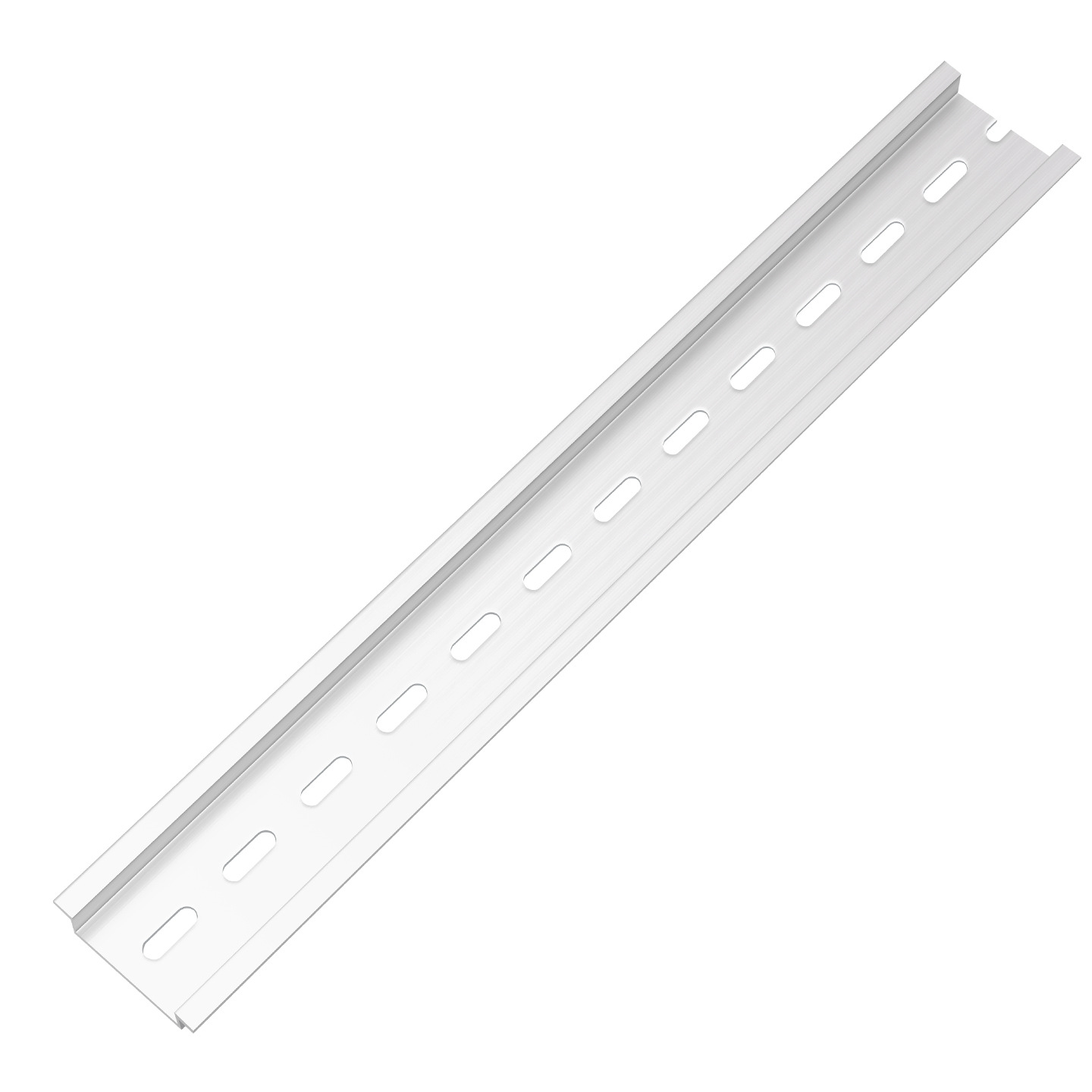 Guía de aluminio estándar nacional de Yuner Yue TH35mm de ancho 7.5 de alto DZ47 carril de clip de disyuntor C45 carril de instalación eléctrica