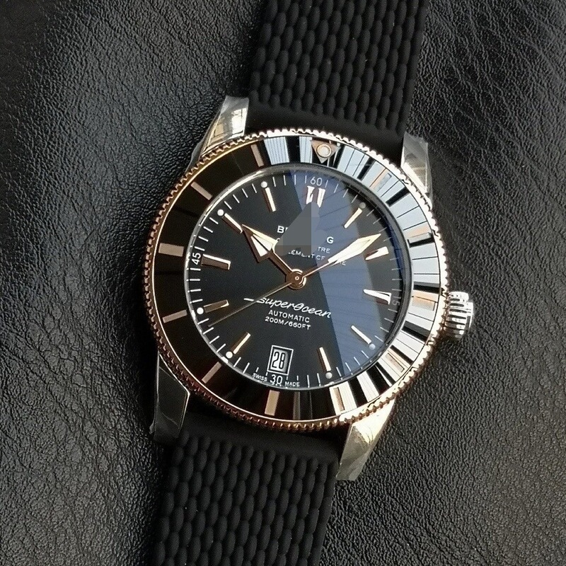 Centennial Revenge Spirit Black Stainless Steel Dial Woven Strap Super Ocean Series Fully Automatic Mechanical Watch Waterproof Centennial Revenge Spirit Black Stainless Steel Dial Woven Strap Super Ocean Series Fully Automatic Mechanical Watch Waterproof