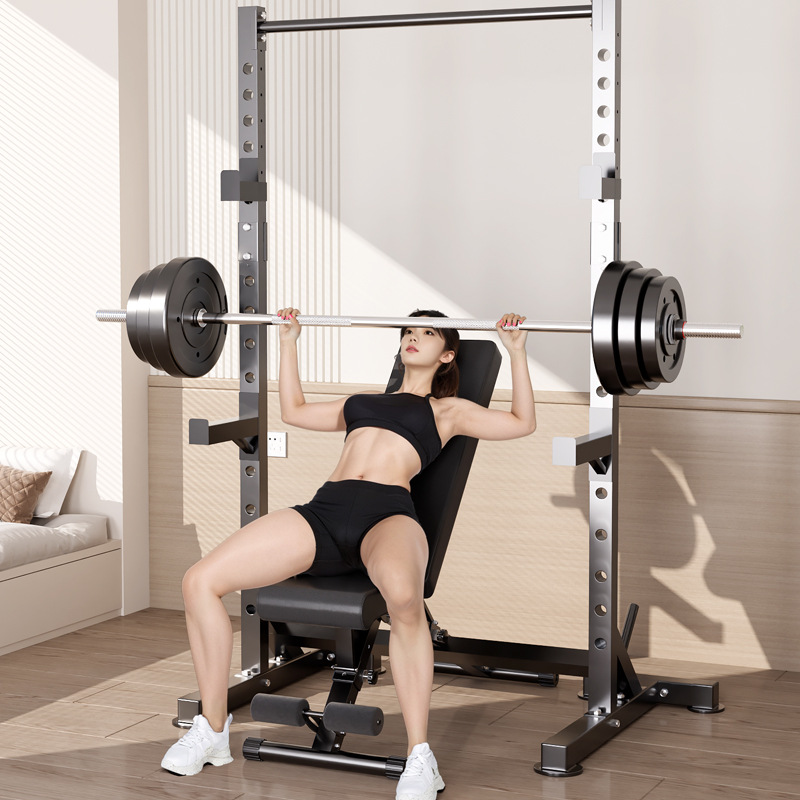 Pull-up entrenador multifuncional plataforma de levantamiento de pesas horizontal empuje marco barraca de cuclillas marco de levantamiento de pesas máquina de ejercicios