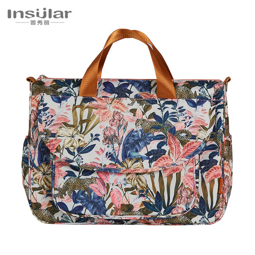 Multifunctional mommy bag, one-shoulder, cross-body, portable mother and baby bag, out-and-out bag, mommy bag, maternity bag, bottle bag, cross-border