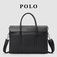 POLO Мужская кожаная сумка через плечо, стиль одной лямки, высококачественный стиль, натуральная кожа, дубленная