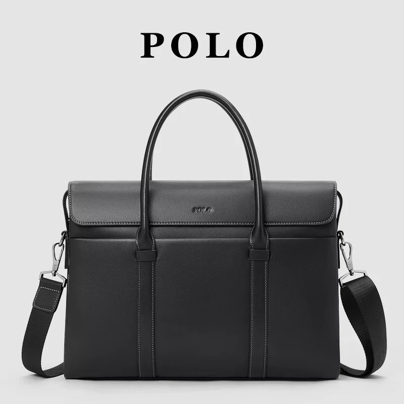POLO Мужская кожаная сумка через плечо, стиль одной лямки, высококачественный стиль, натуральная кожа, дубленная