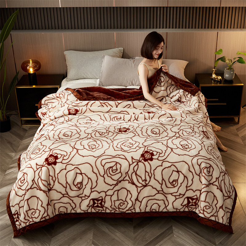 2024 nueva manta raschel gruesa