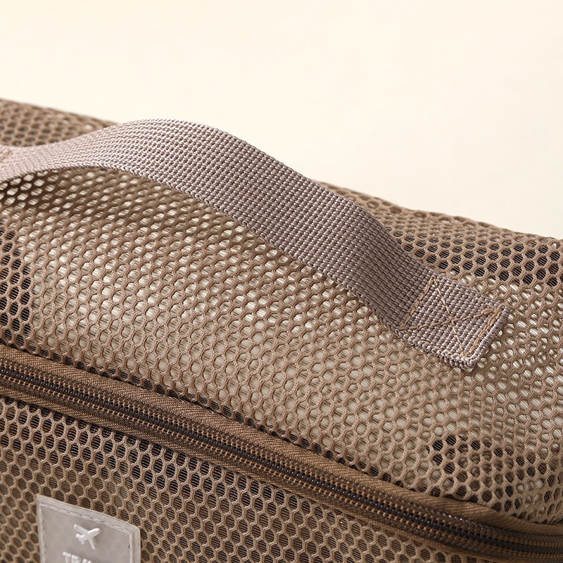 Nuevo producto transfronterizo bolsa de cosméticos de hilo de red para mujer de gran capacidad, sensación avanzada, bolsa de almacenamiento de lavado de viaje multifuncional