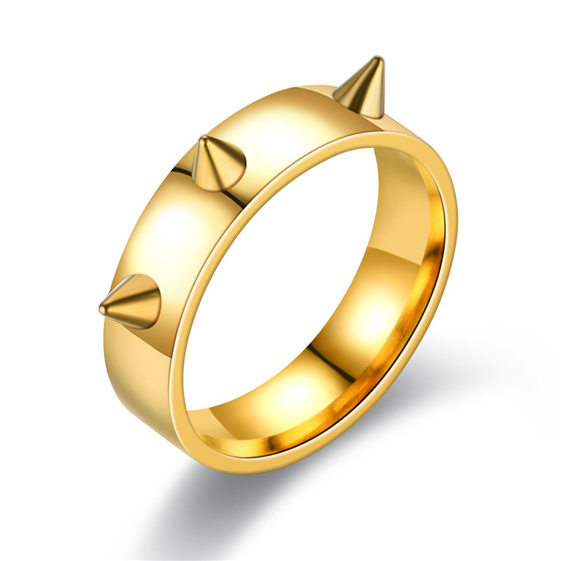 Geometric Pattern Wholesale Jewelry Simple Style Geometric Titanium Steel Rings