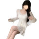 French Style Gentle Irregular Horn Sleeve Cardigan Long Sleeve Summer New Slim Fit Thin Blouse Skirt suit