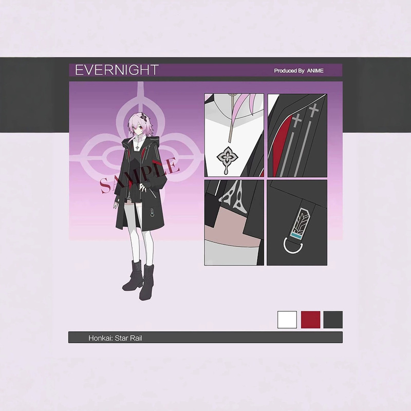 Stardome Railway March 7th Long Moon Night cosplay outfit derivative outfit JK uniform trench coat jacket hoodie short skirt daily wear
