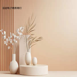 新主直播带货背景布3D立体直播带货网红服装大气内简约轻奢拍照in