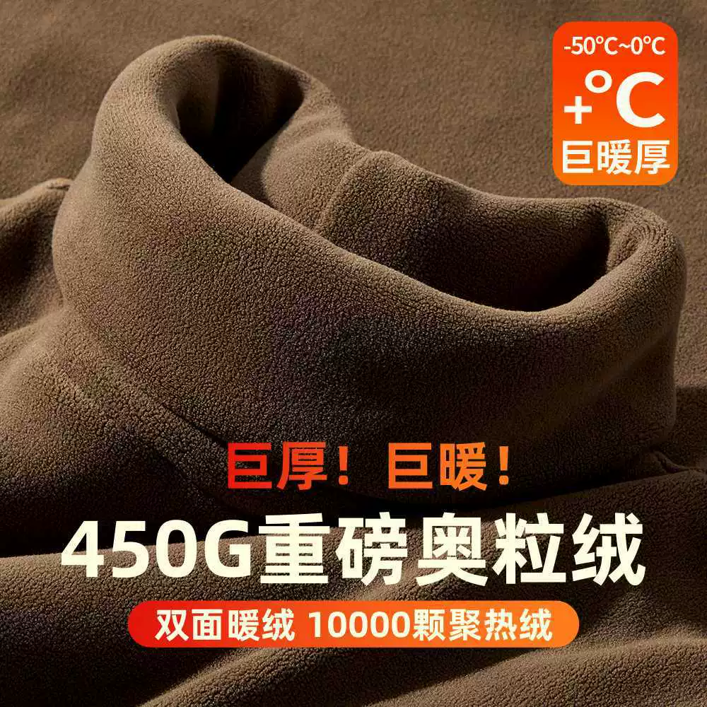 Тяжелая австрийская бархатная рубашка с высоким воротником, мужская бархатная утолщенная футболка с длинными рукавами на осень и зиму 2025 года, теплая и морозостойкая футболка с лацканами